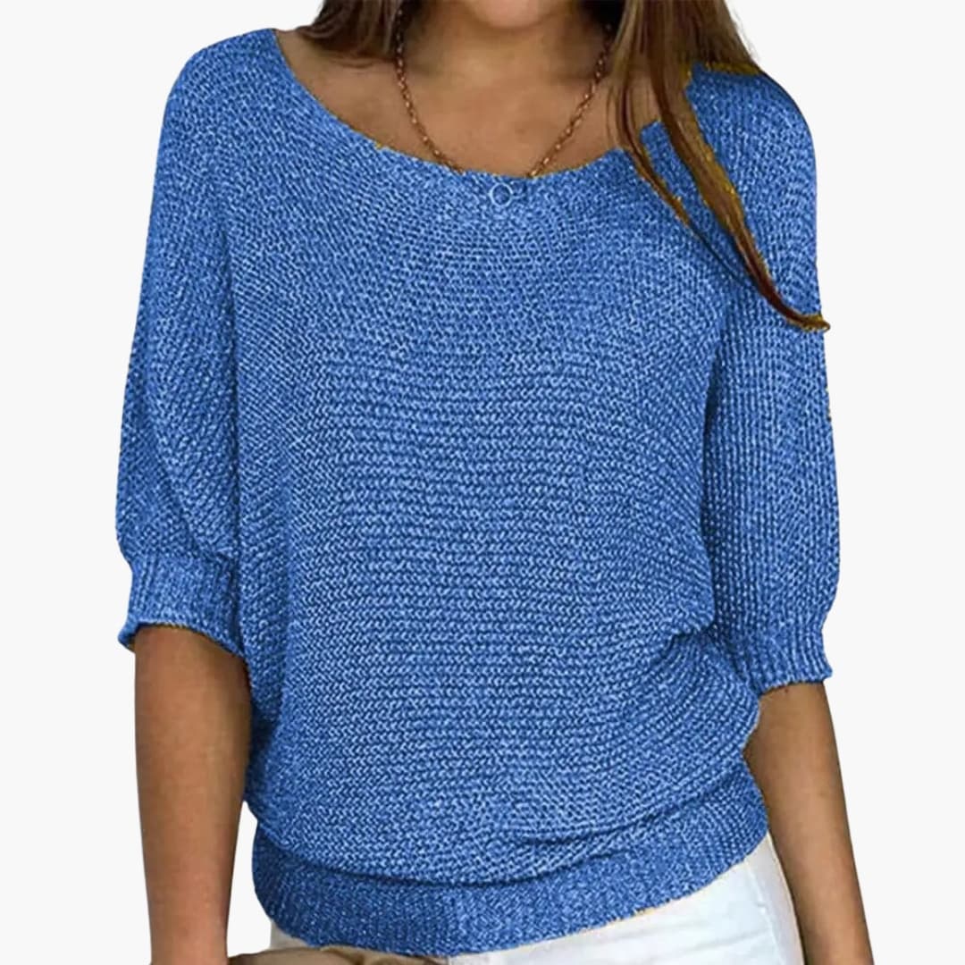 Relaxed Fit Knit Blouse