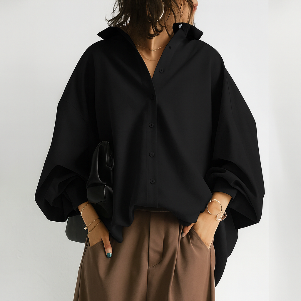 Oversized Long Sleeve Blouse