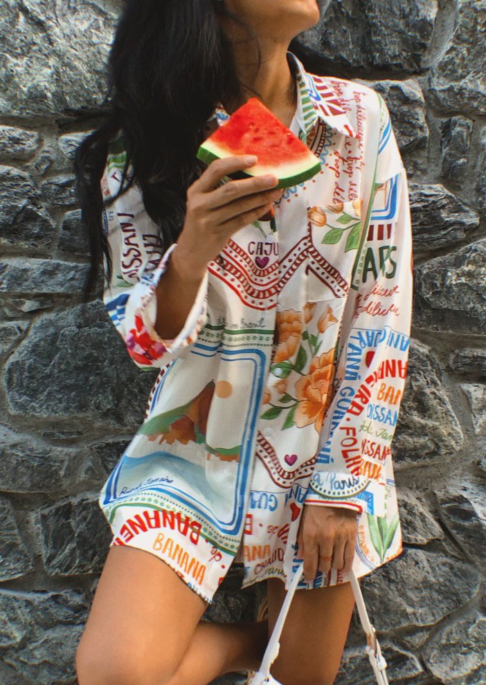 Printed Summer Shirt and Shorts Set