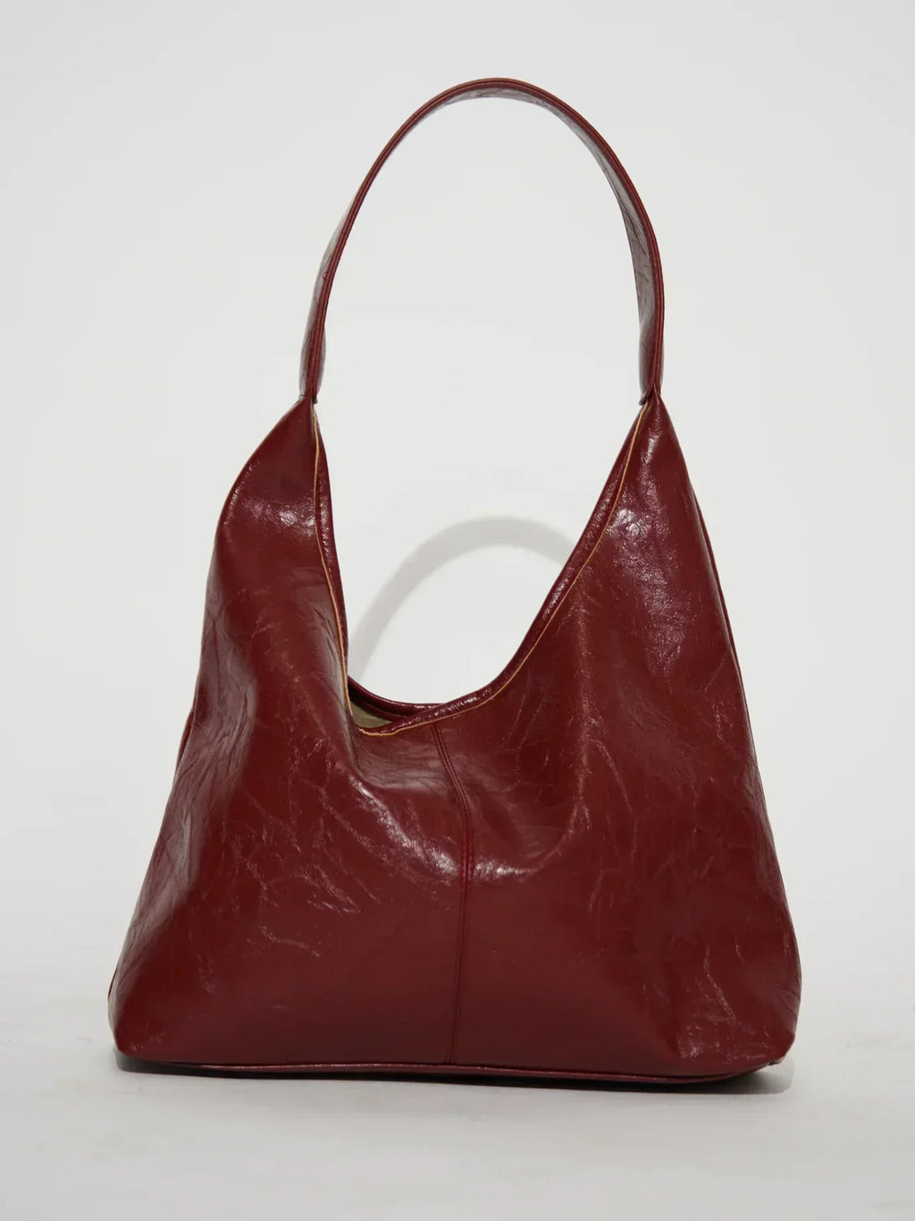 Oversized Vegan Leather Hobo Shoulder Bag