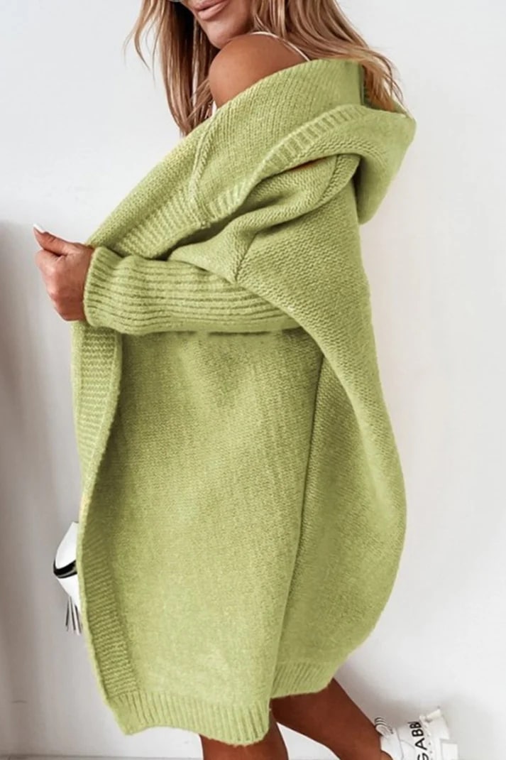 Oversized Hooded Cardigan