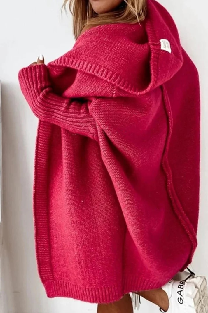 Oversized Hooded Cardigan