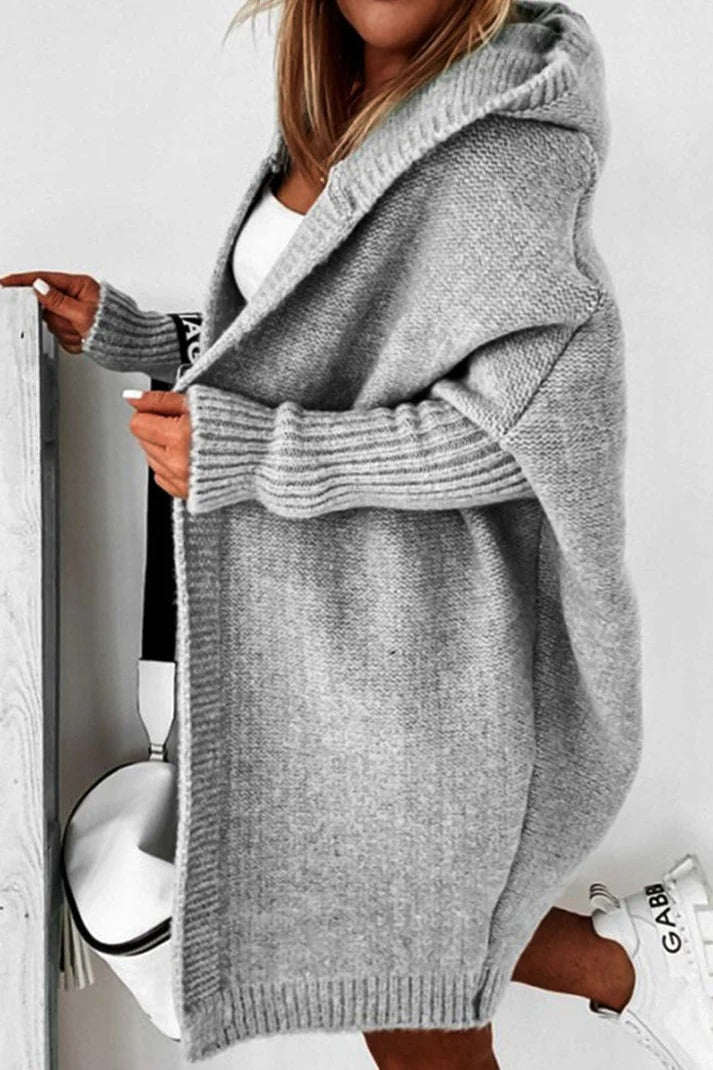 Oversized Hooded Cardigan