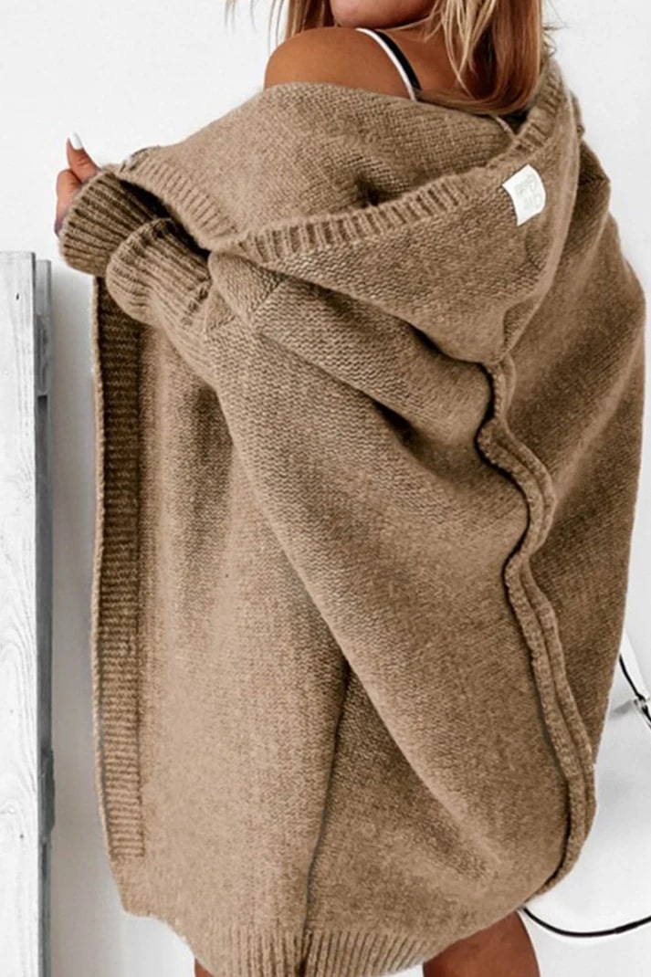 Oversized Hooded Cardigan