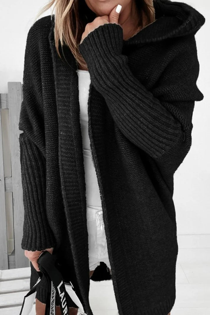 Oversized Hooded Cardigan