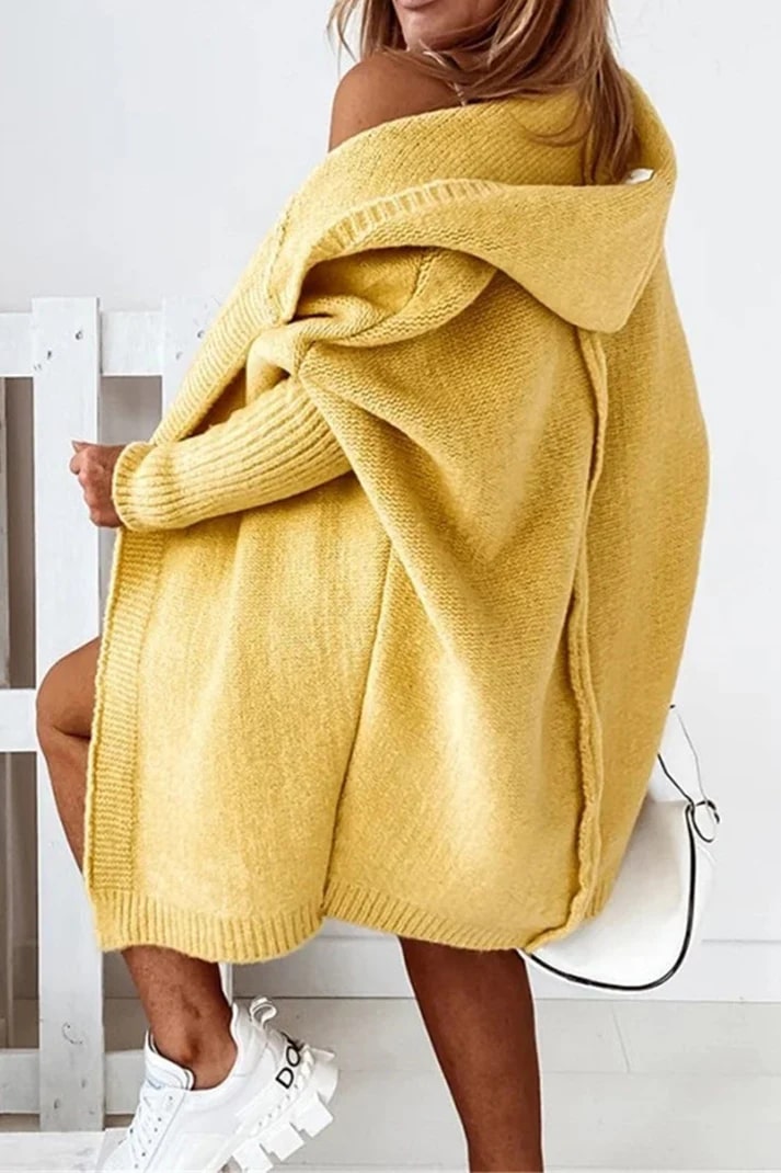 Oversized Hooded Cardigan