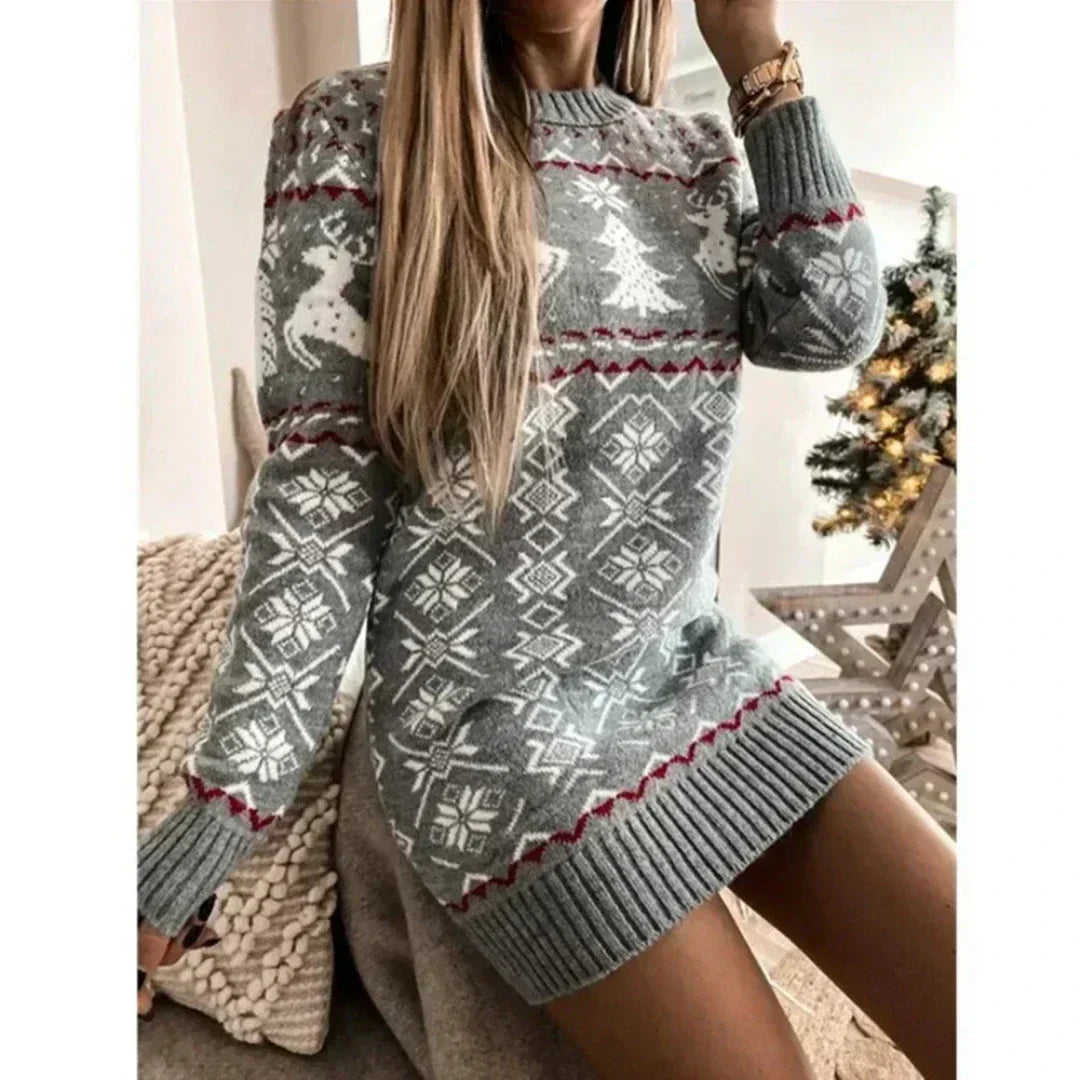 Christmas Fair Isle Mini Dress