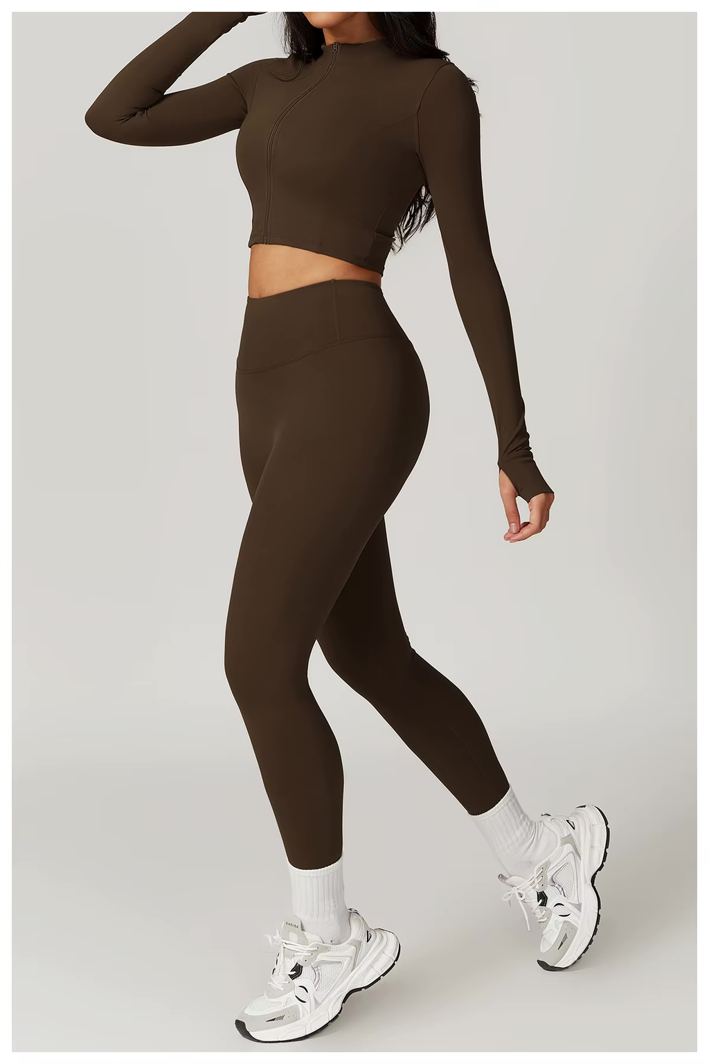 Cropped Vest Sports Bra Leggings Set