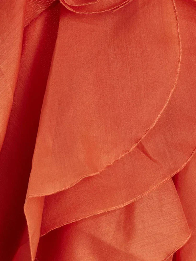 Ruched Layered Maxi Dress
