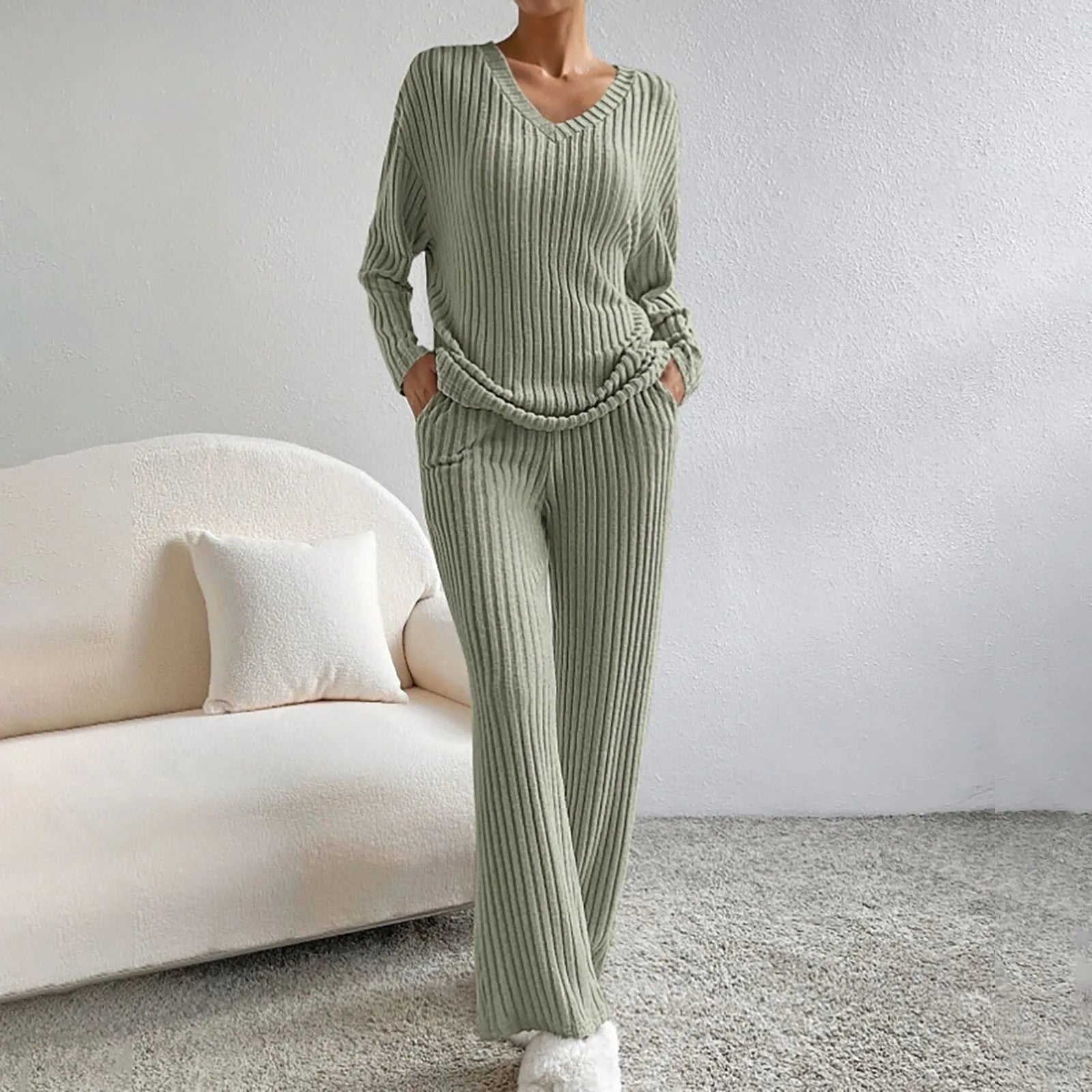 Ribbed Knit Set