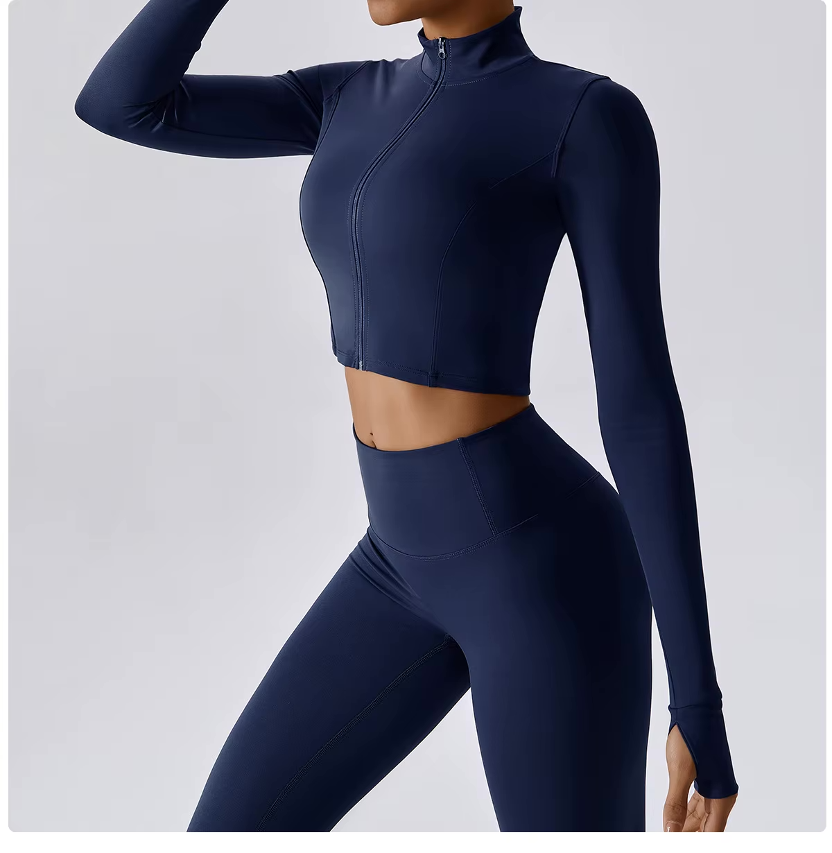 Cropped Vest Sports Bra Leggings Set