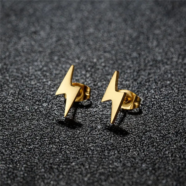 Celestial Triple Star Stud Earrings