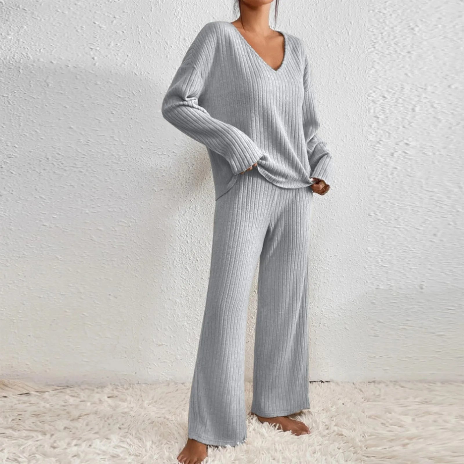 Ribbed Knit Set