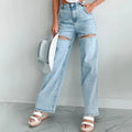 Slim Fit Ripped Diamond Jeans