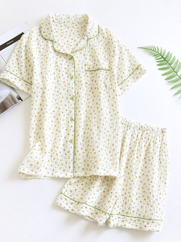 Relaxed Short Sleeve Pajama Set
