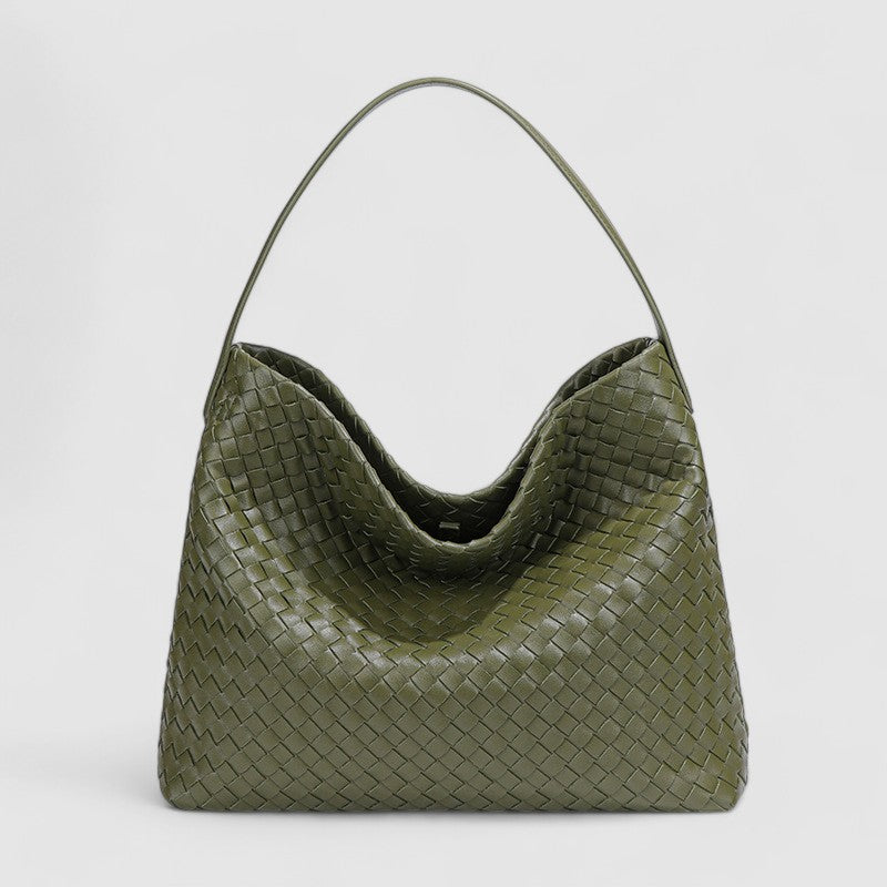 Casual Vegan Woven Hobo Shoulder Bag