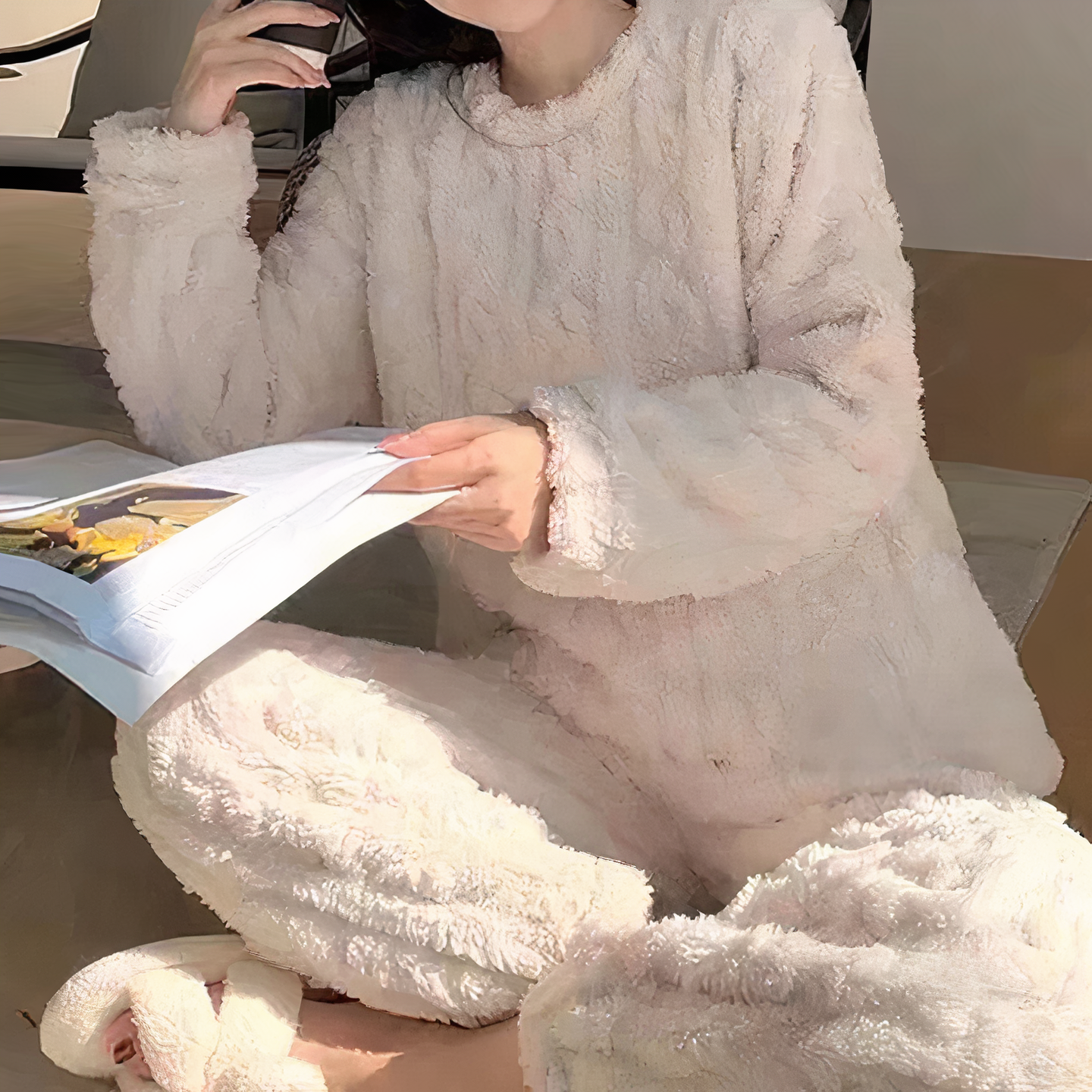 Cozy Fleece Long Sleeve Relaxed Set