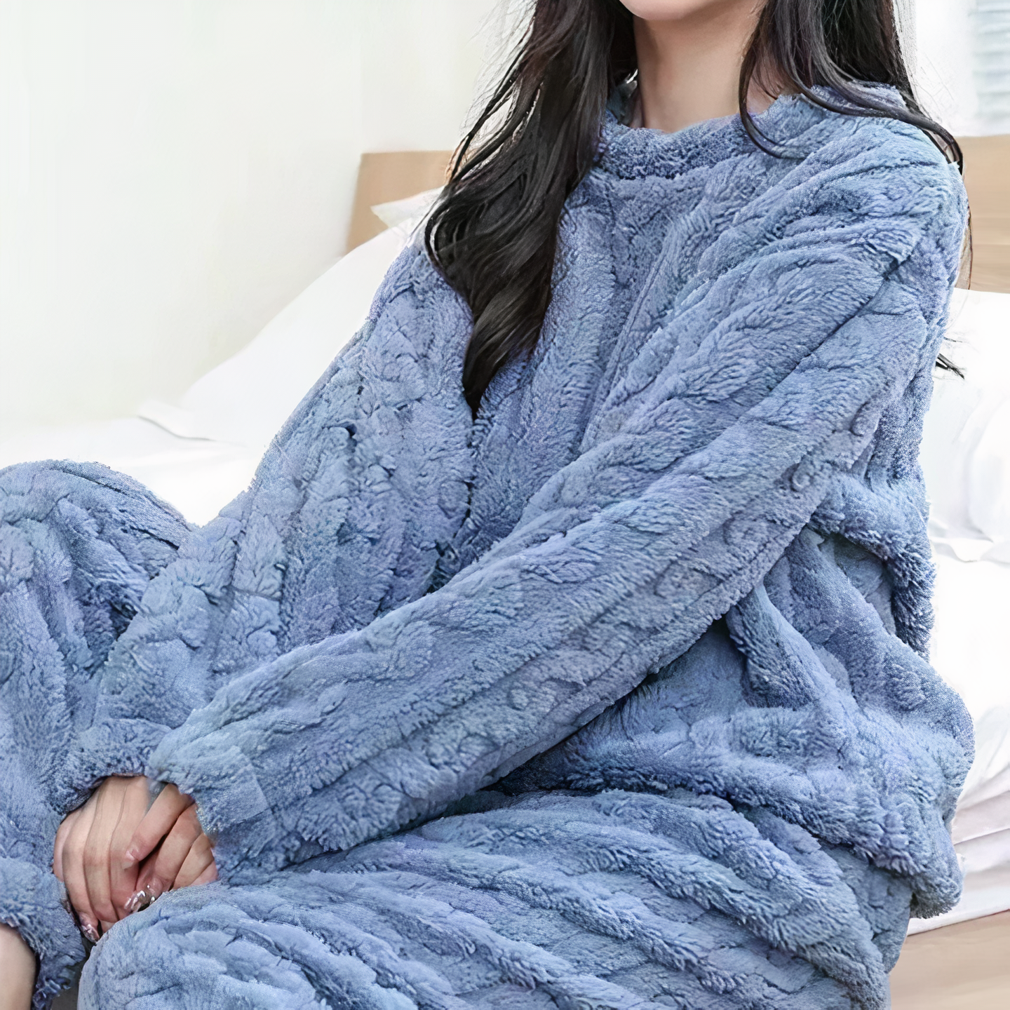 Cable Knit Fleece Set