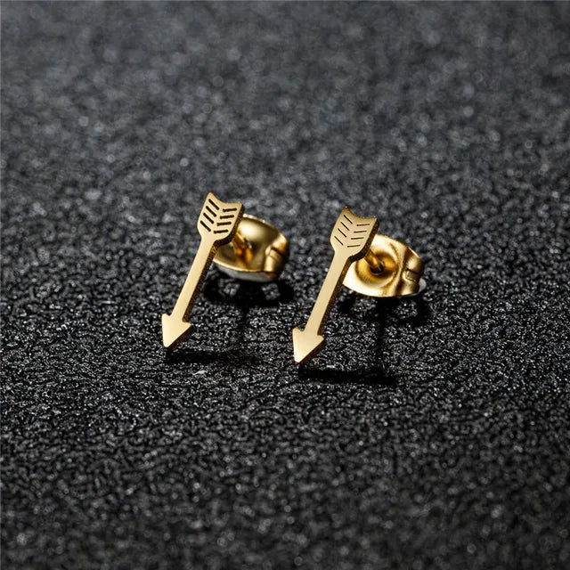 Celestial Triple Star Stud Earrings