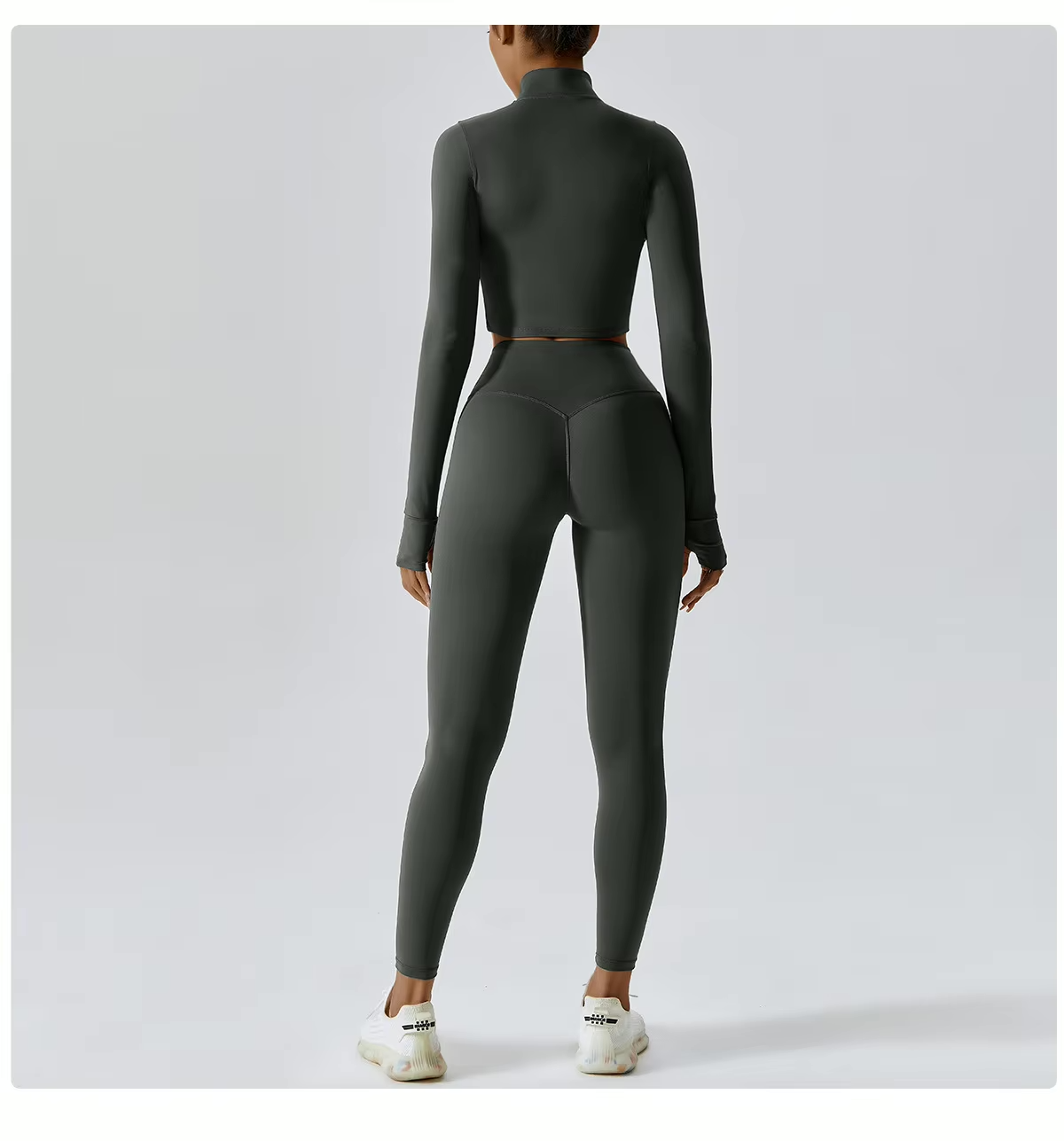 Cropped Vest Sports Bra Leggings Set