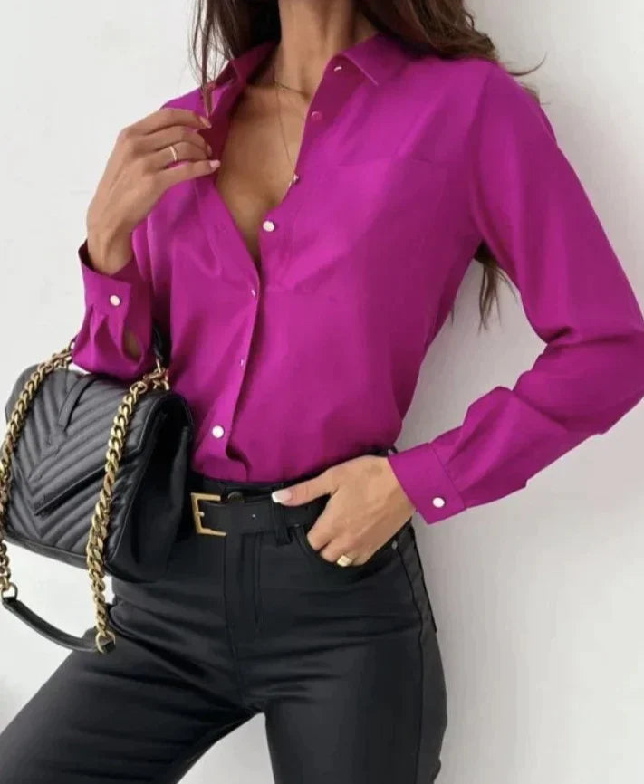 Flowy Long Sleeve Blouse