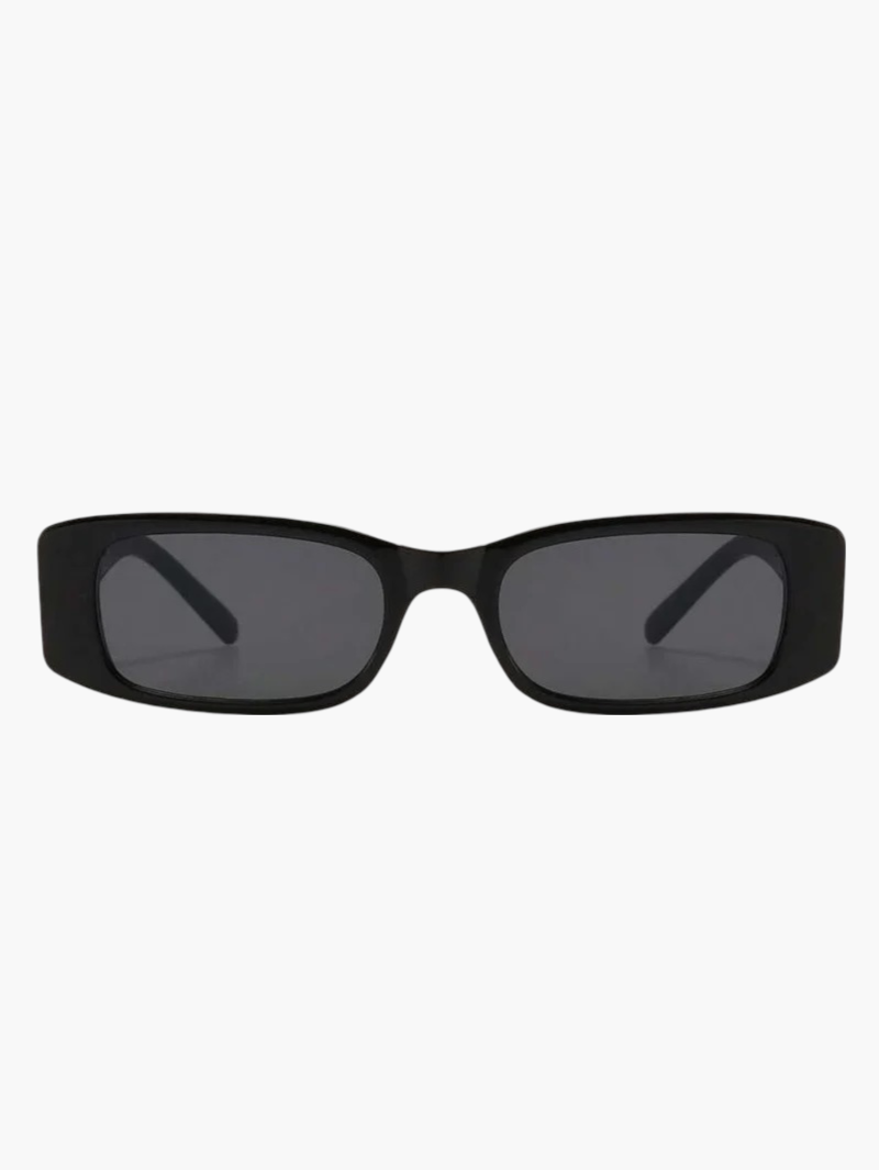 Retro Black Rectangular Sunglasses