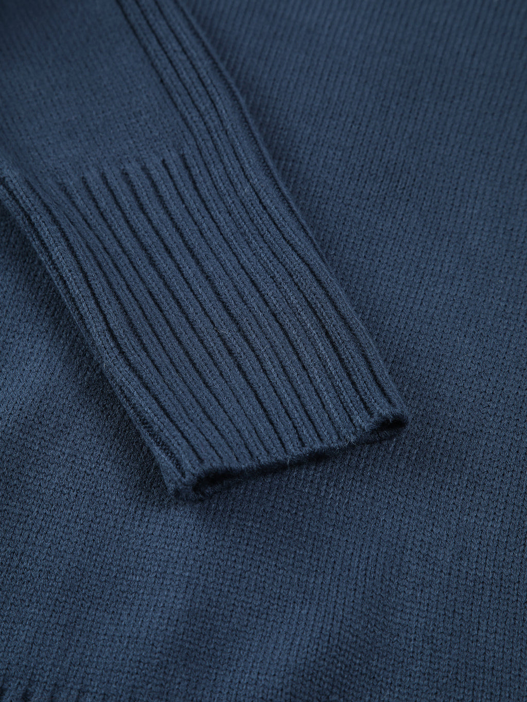 Ribbed Knit Turtleneck Sweater