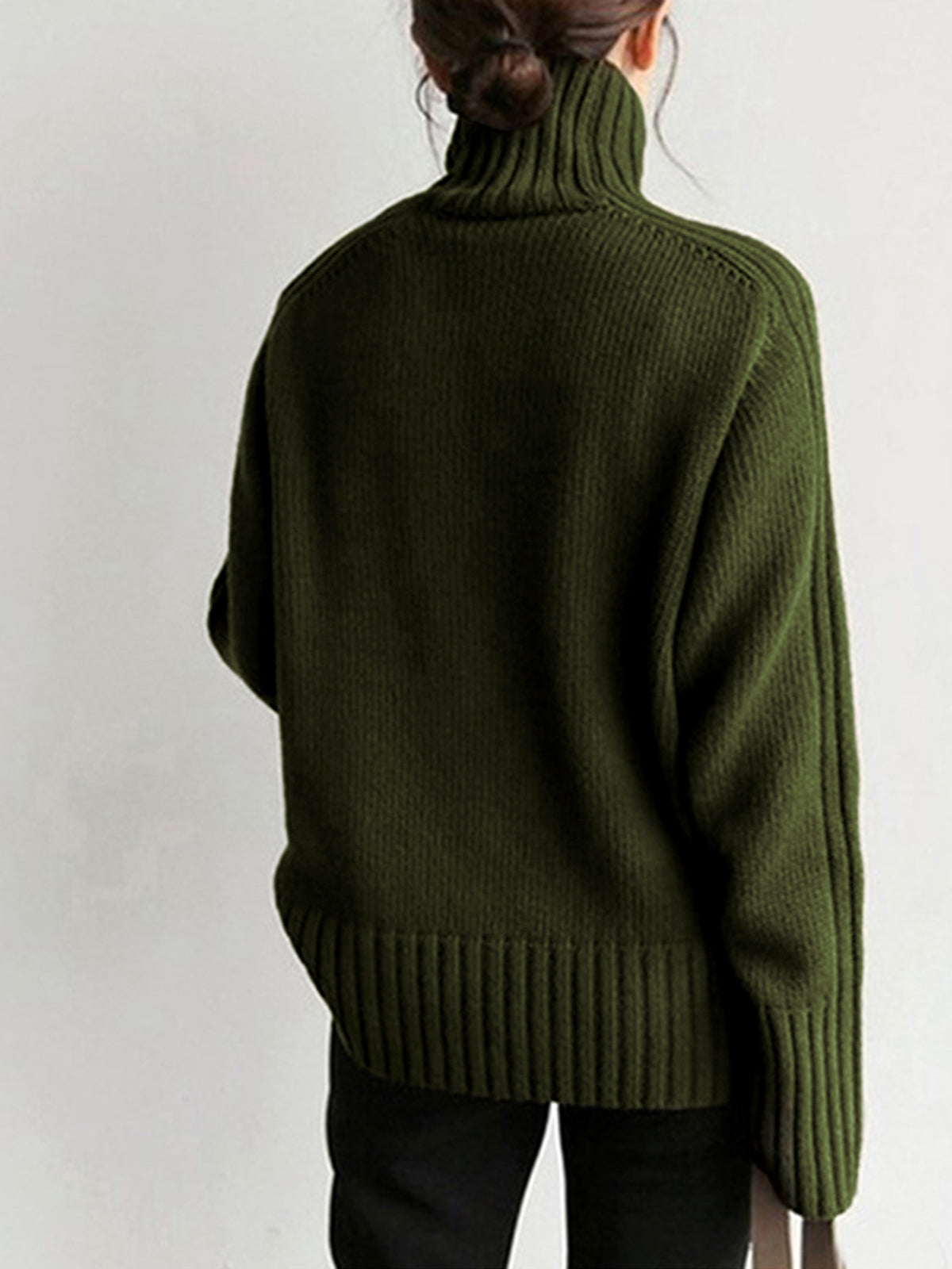 Ribbed Turtleneck Sweater
