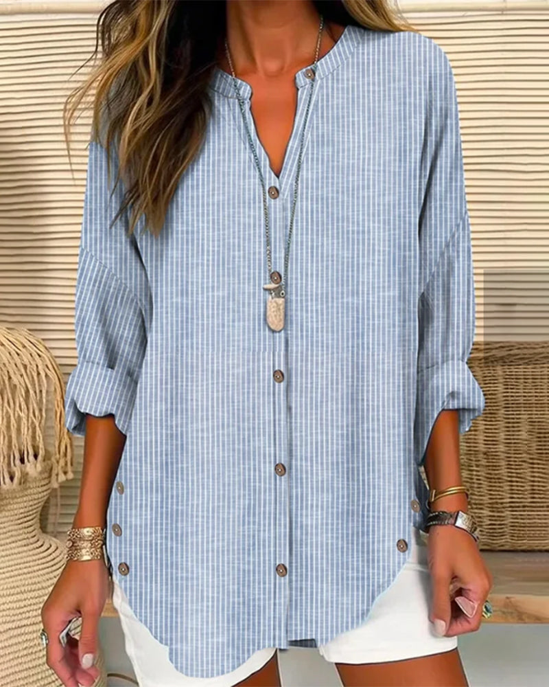 Lightweight Striped Blouse