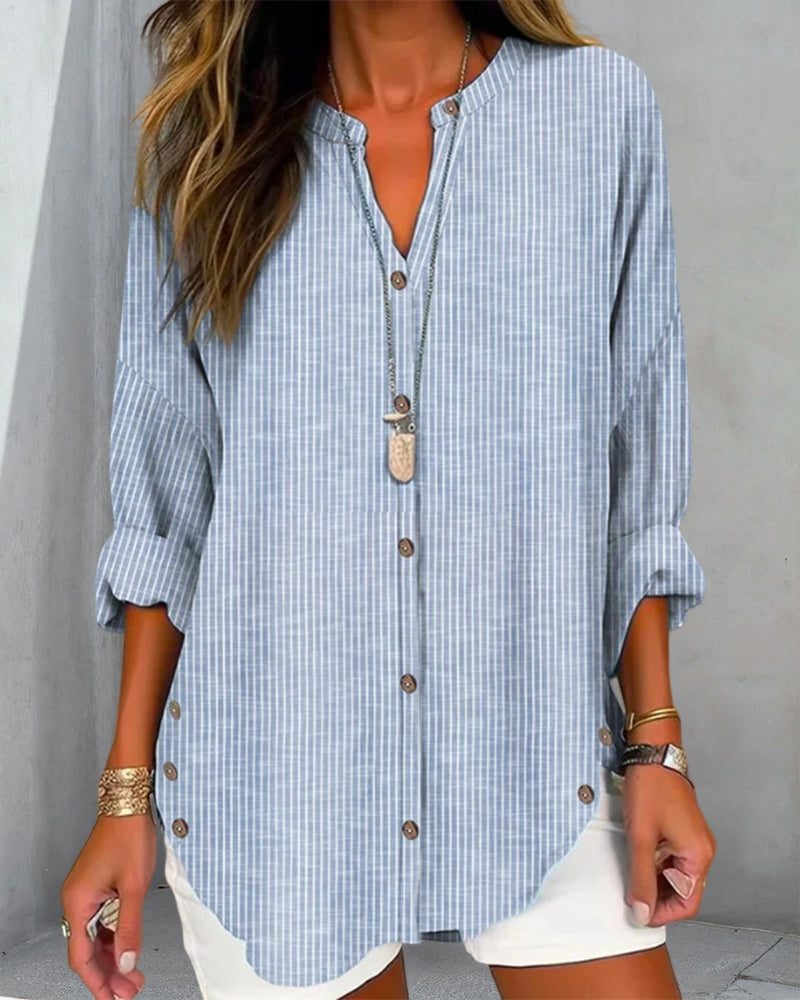 Lightweight Striped Blouse