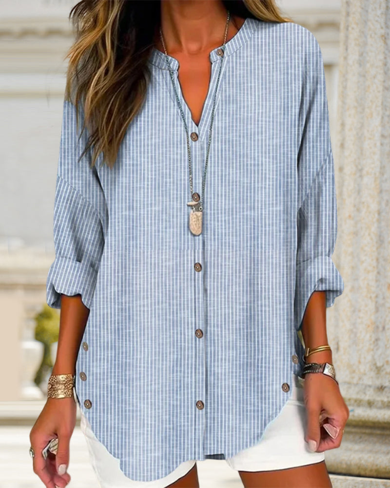 Lightweight Striped Blouse