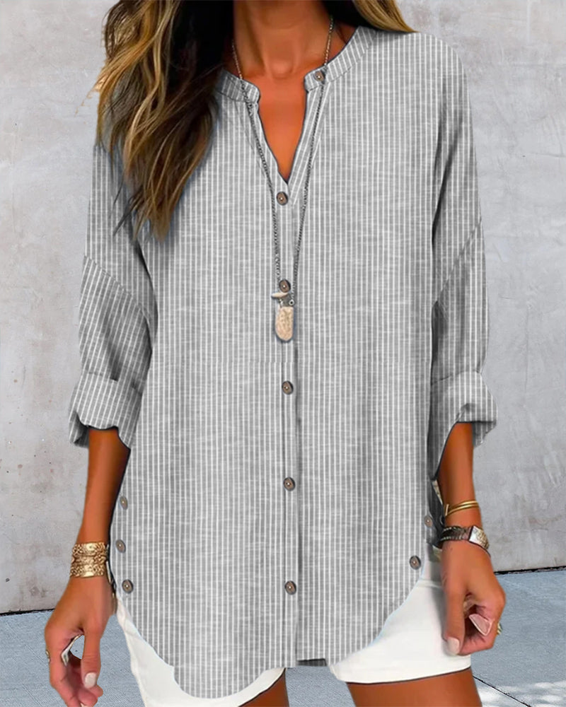 Lightweight Striped Blouse