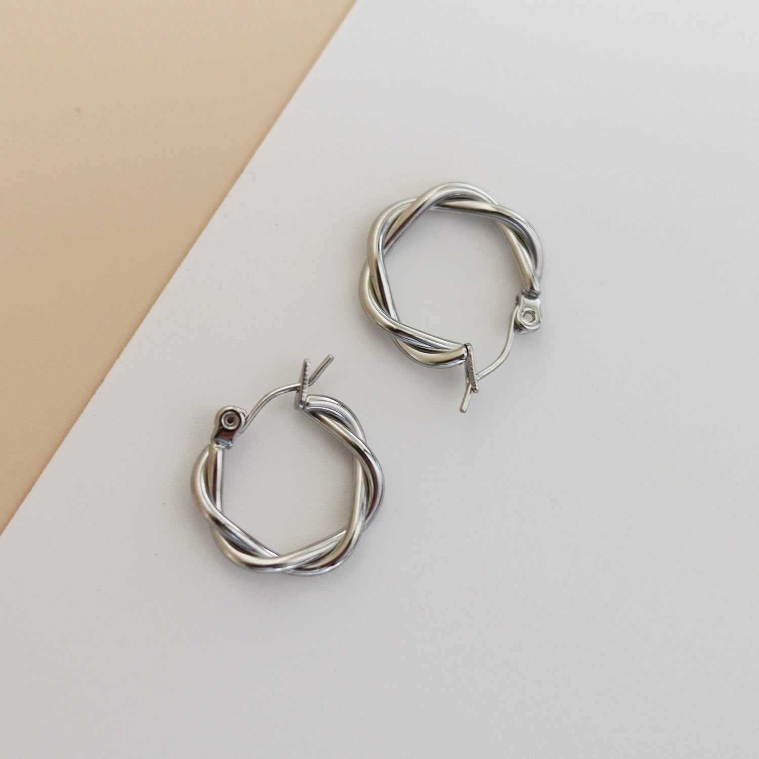 Mini Twisted Hoop Earrings