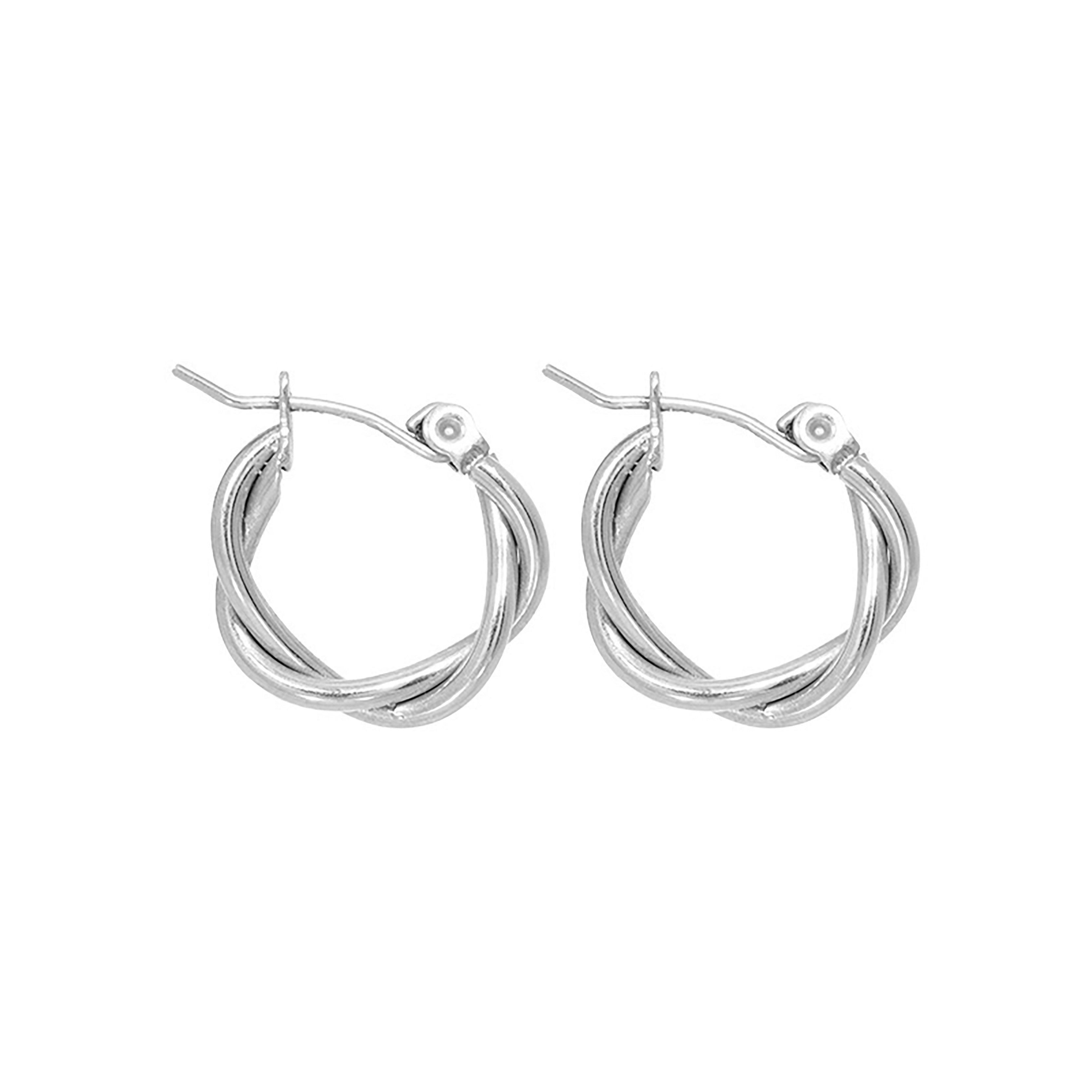 Mini Twisted Hoop Earrings