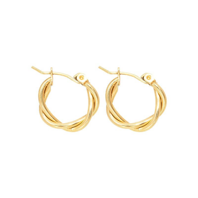 Mini Twisted Hoop Earrings