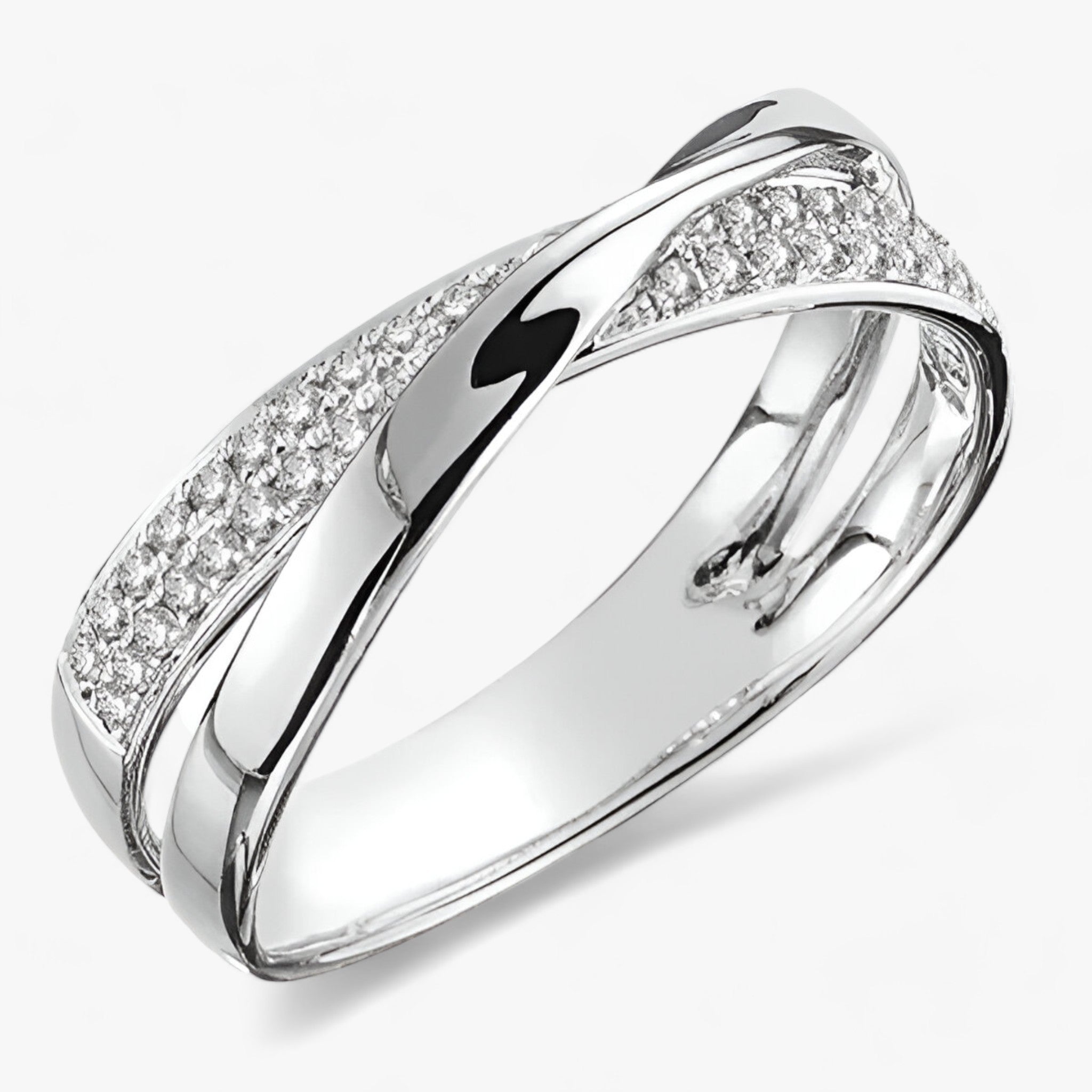 Two-Tone Crossover Ring