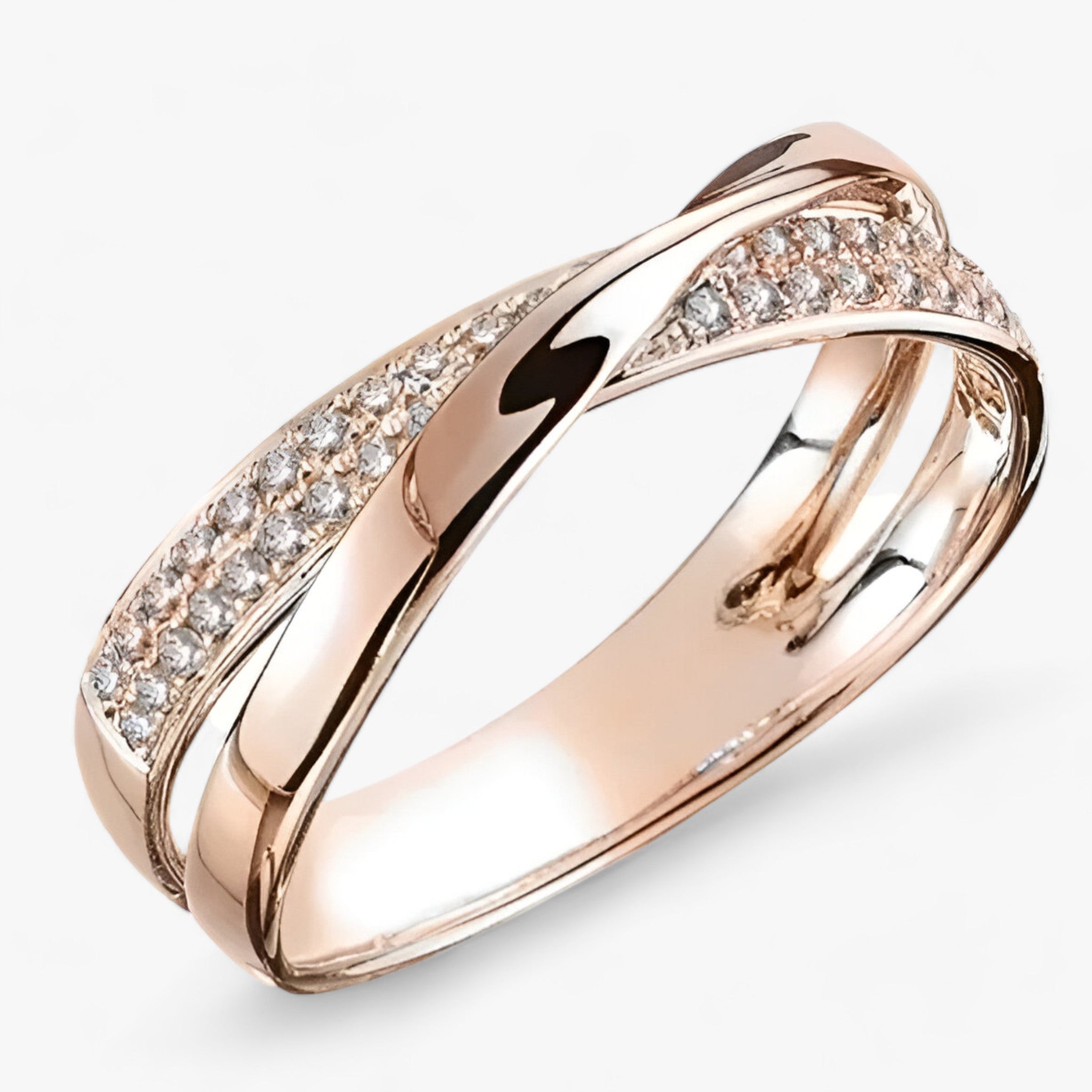 Two-Tone Crossover Ring
