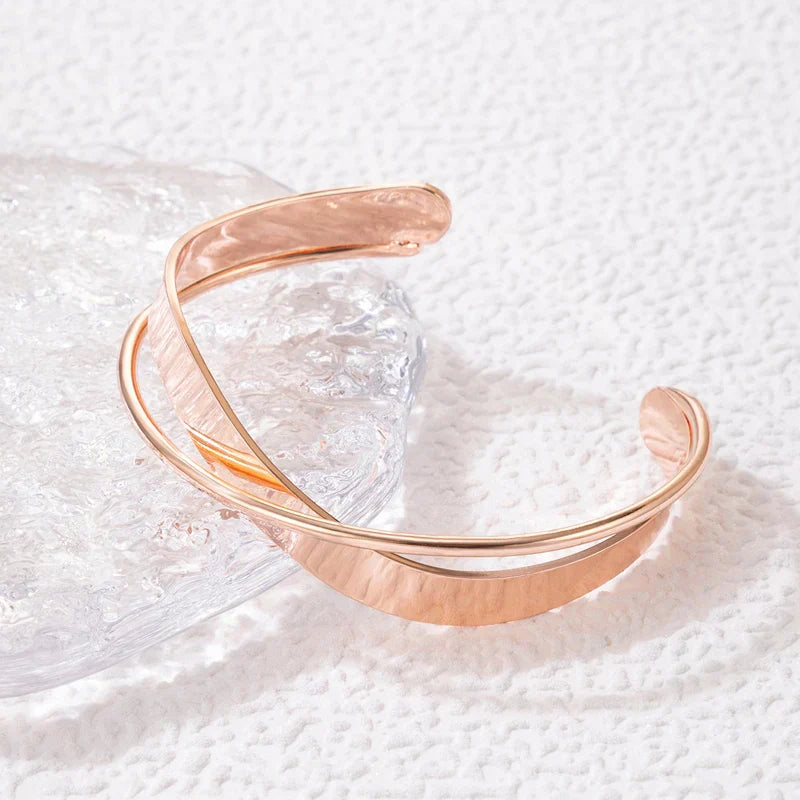 Gold Crossover Bracelet