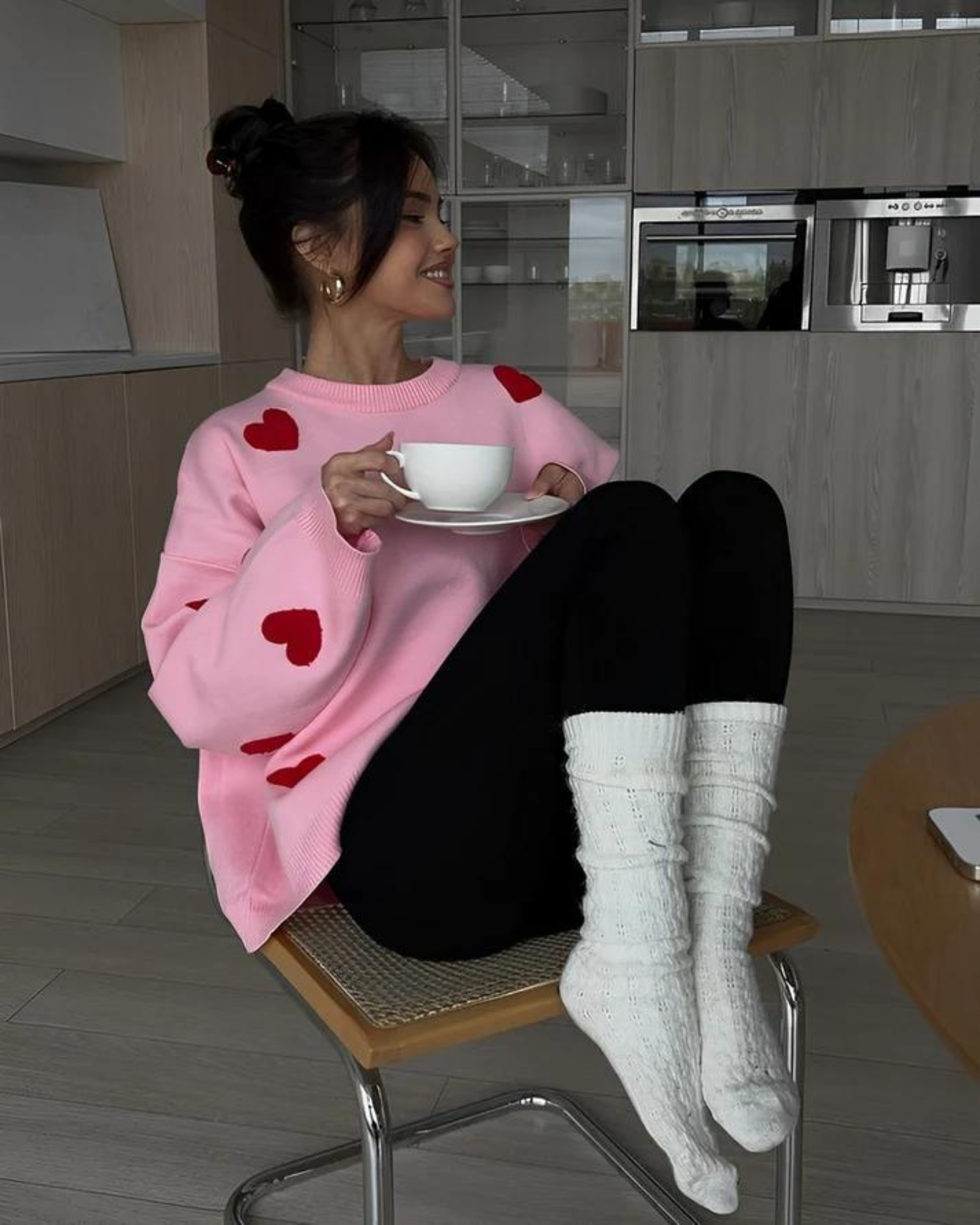 Comfy Oversized Heart Sweater