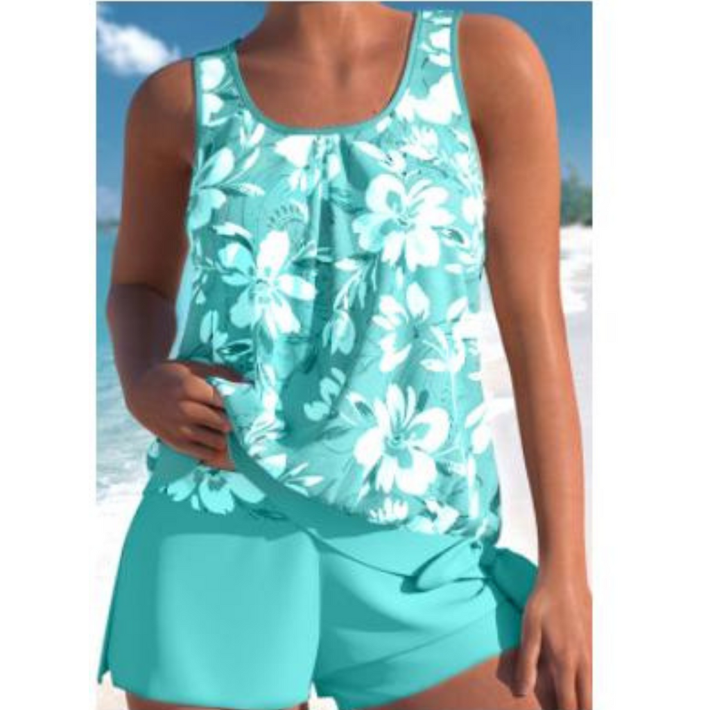 Floral Tankini Shorts Set