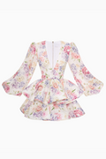 Floral Ruffle Short Summer Dress