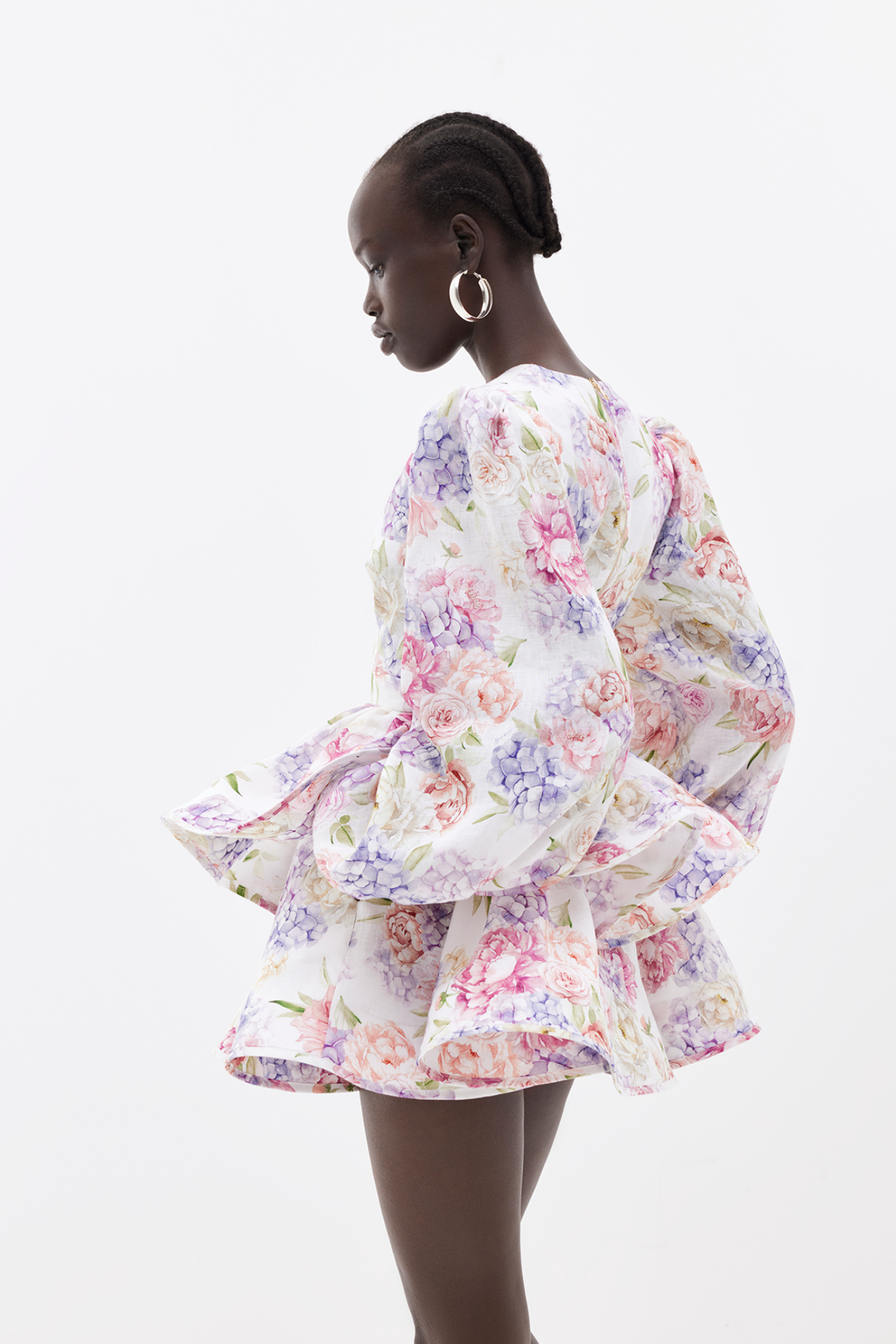 Floral Ruffle Short Summer Dress