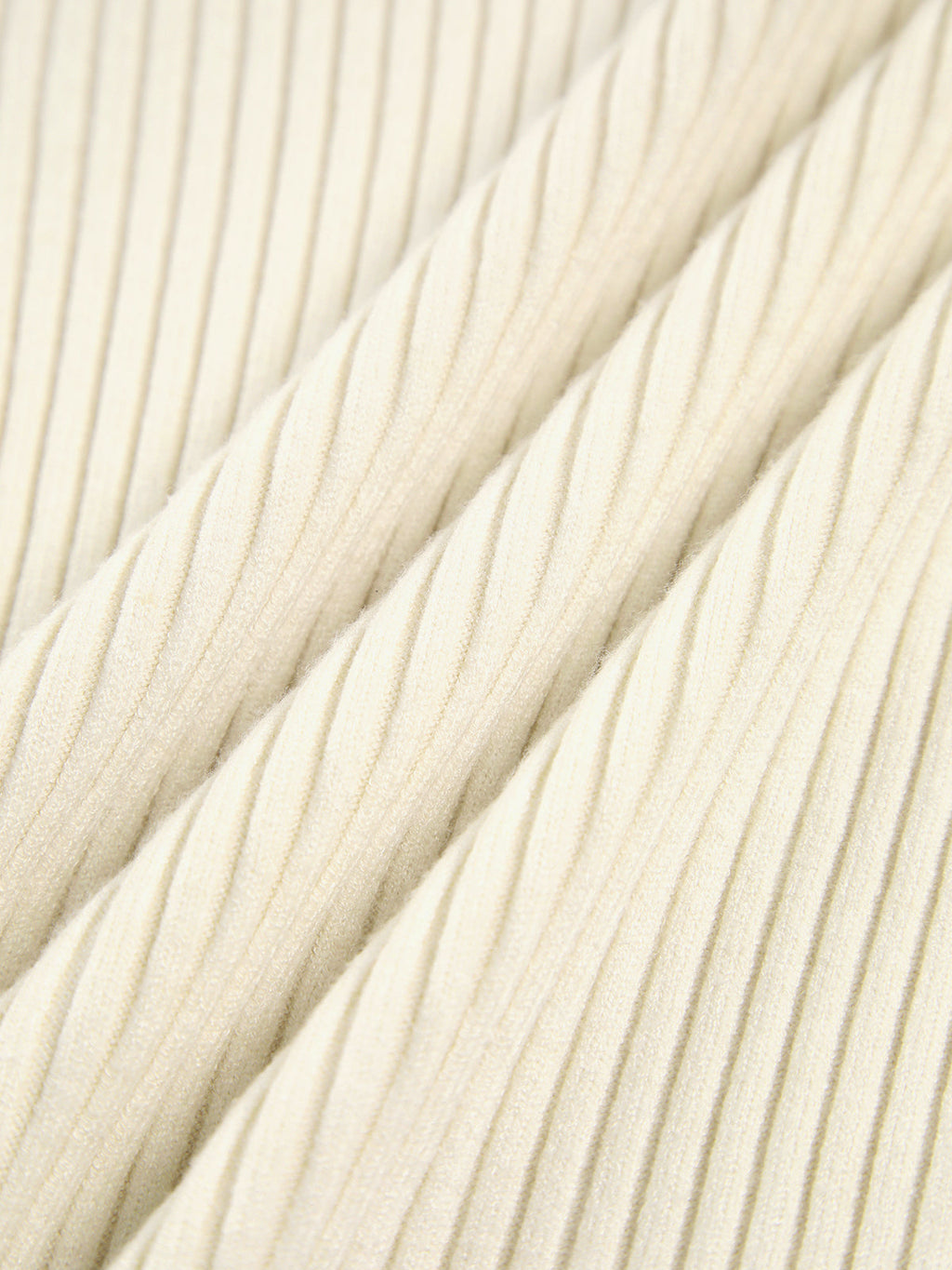 Ribbed Long Sleeve Polo Top