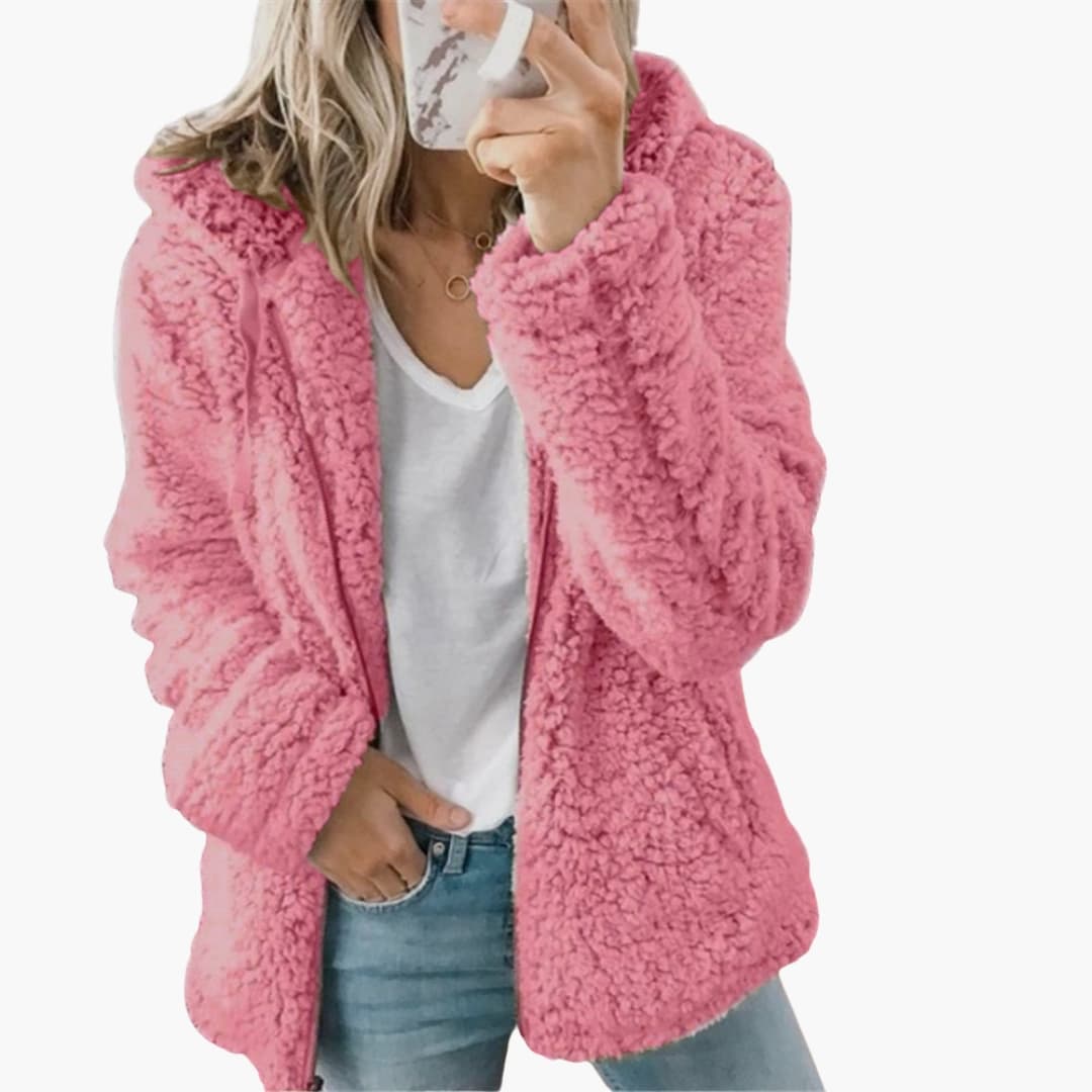 Open Front Relaxed Hooded Sweatshirt