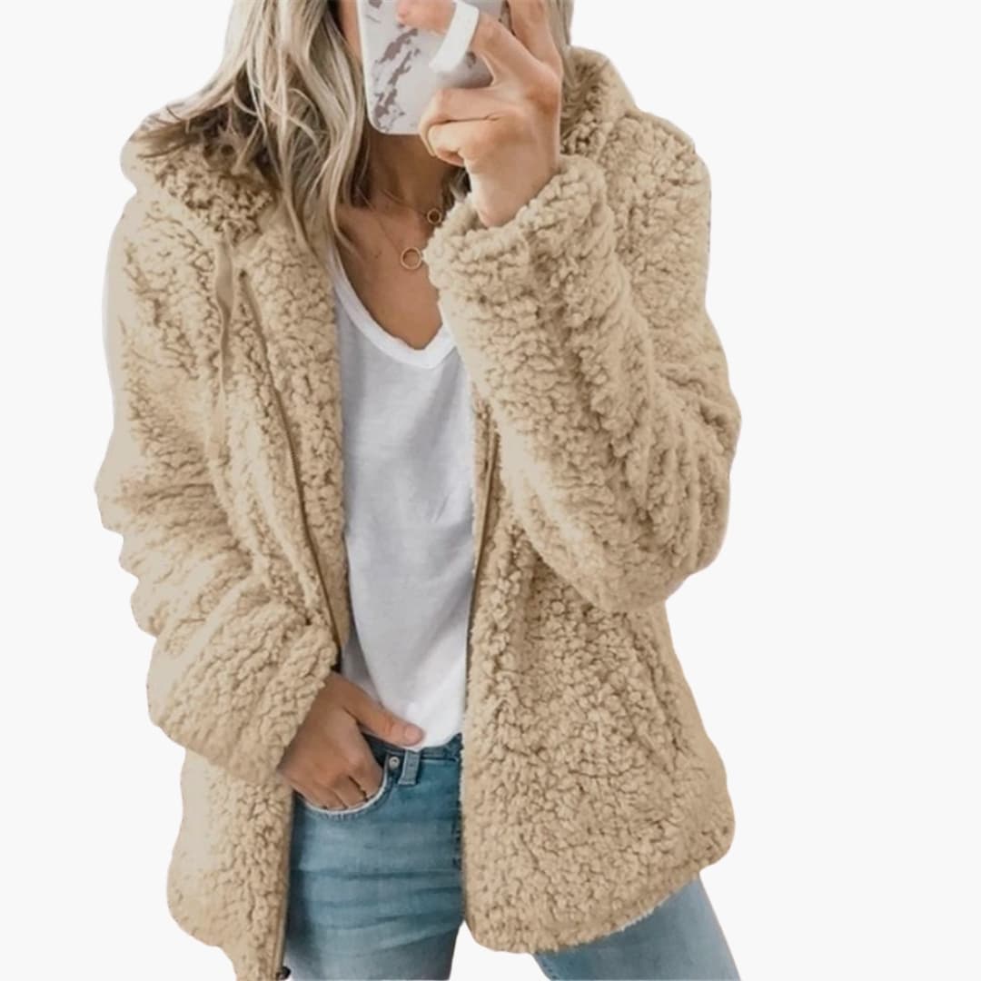Open Front Relaxed Hooded Sweatshirt