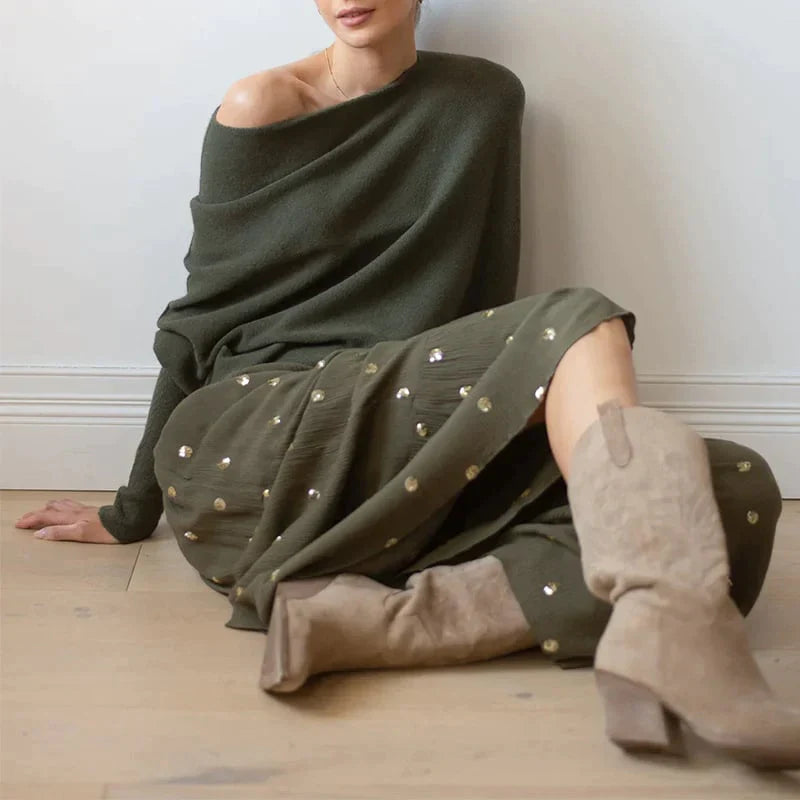 Loose Fit Knit Sweater