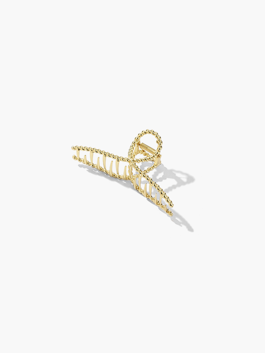 Twisted Gold Claw Hair Clip