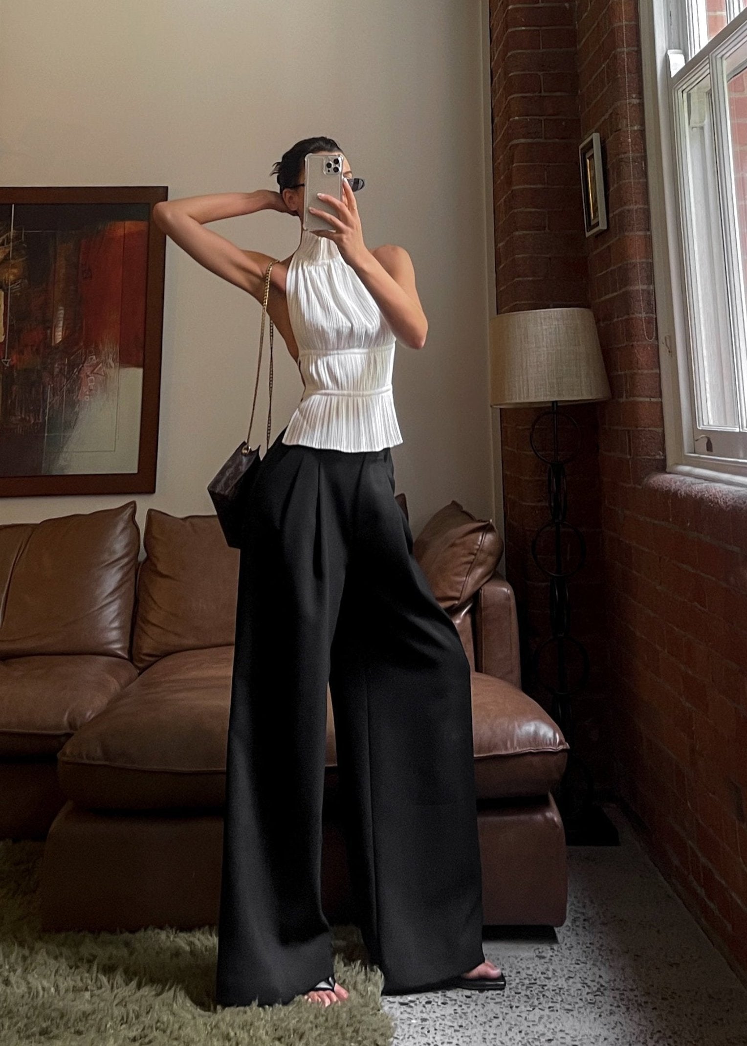 High Waist Palazzo Trousers