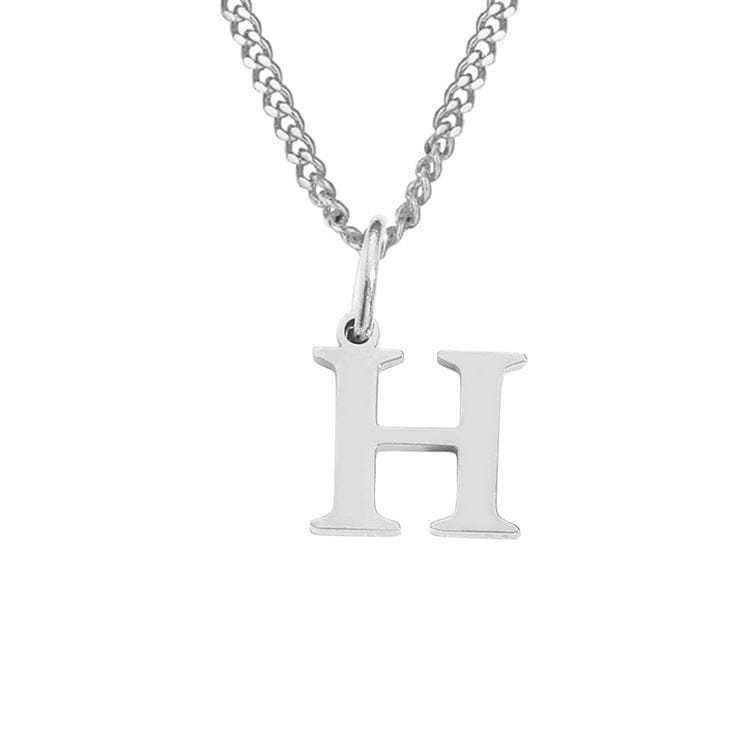 Stainless Steel Initial Necklace
