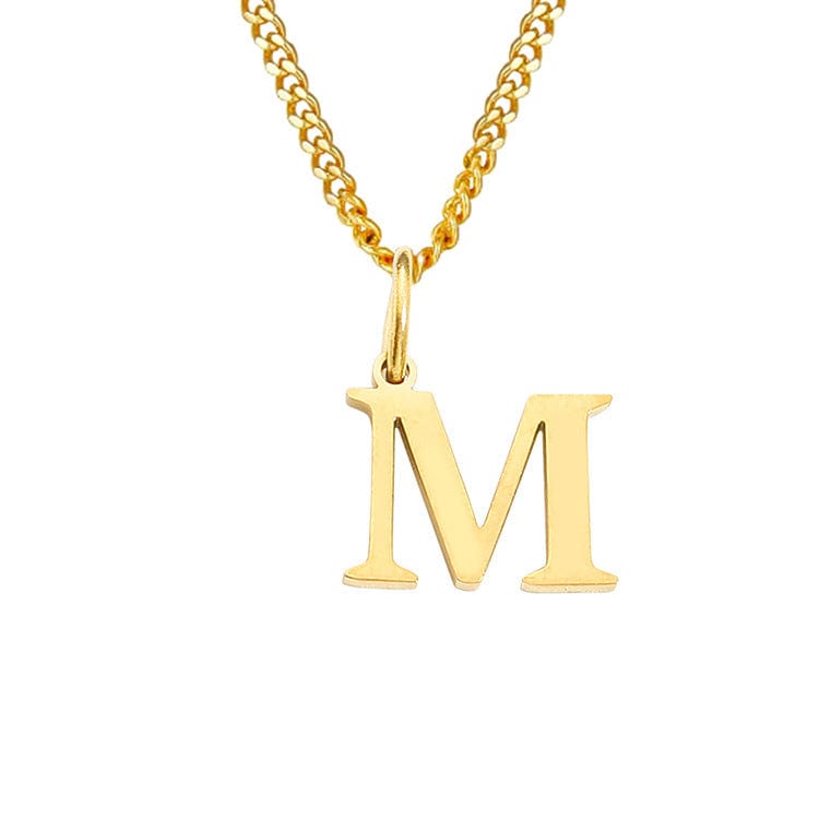 Stainless Steel Initial Necklace